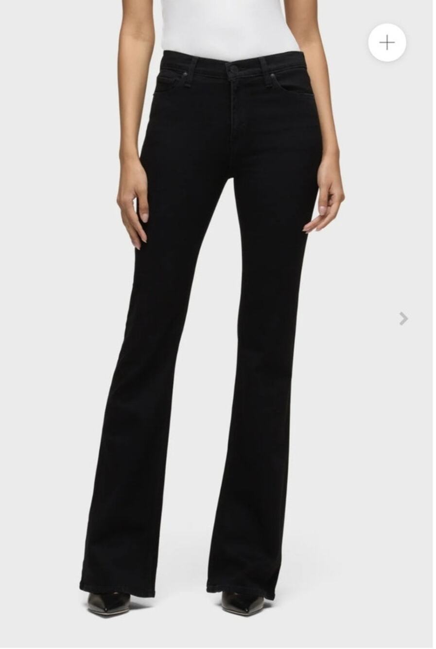 Hudson Barbara Black Denim High Rise Bootcut Stretch Jeans Women 26
